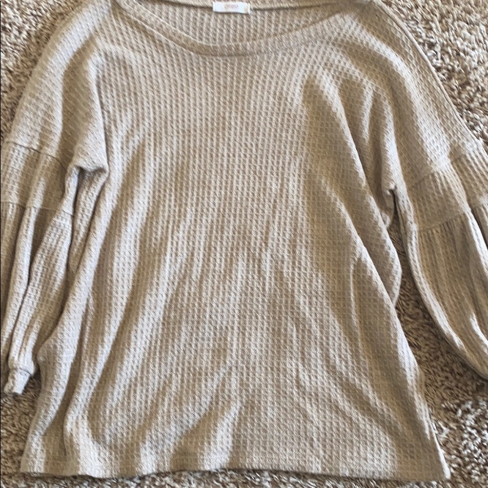Cherish tan long sleeve! NWOT!